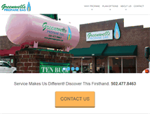 Tablet Screenshot of greenwellpropane.com